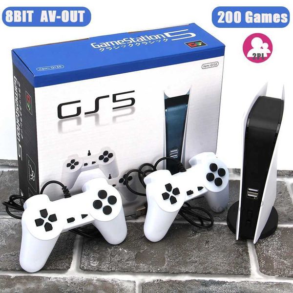 Game Station 5 video game console and 200 classic games 8-bit TV console retro handheld childrens USB wired game player AV output Y241109