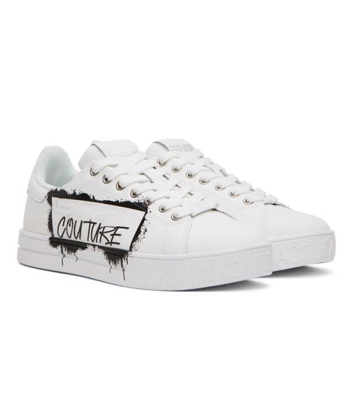 Famous Brand Men Court 88 V-Emblem Sneakers Shoes Couture White Black Leather Treinadores Diário Desgaste Partido Comcote Desconto Casual Ca