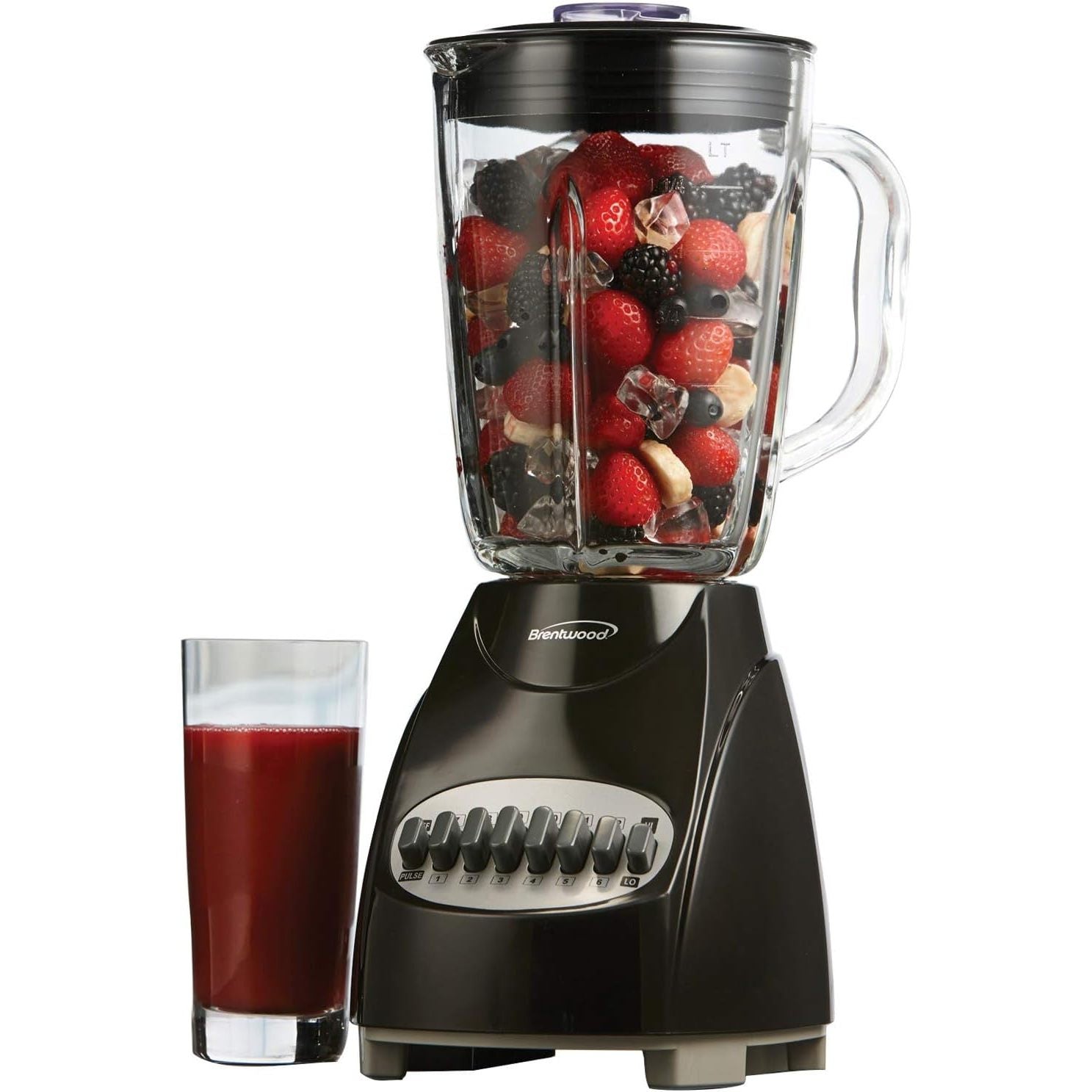 TEMU 12-speed Blender W- Glass Jar- Blk, (jb-920b)