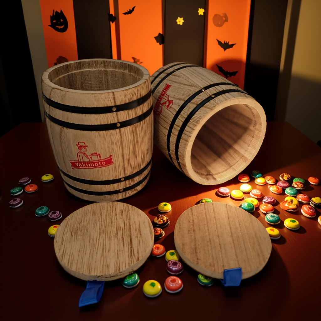 TEMU Yakimoto 2pcs Small Cookie Jar With Lid With Lid (halloween Candy Container) For Candy Flour Nuts Rice Oats Grain Bin Pasta Tea Coffee Beans,