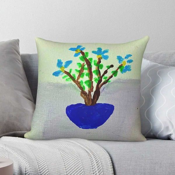 Moms Flowers pillowcase Polyester Linen Velvet Printed Zip Decor Throw pillow Case Home Cushion CoverM240717