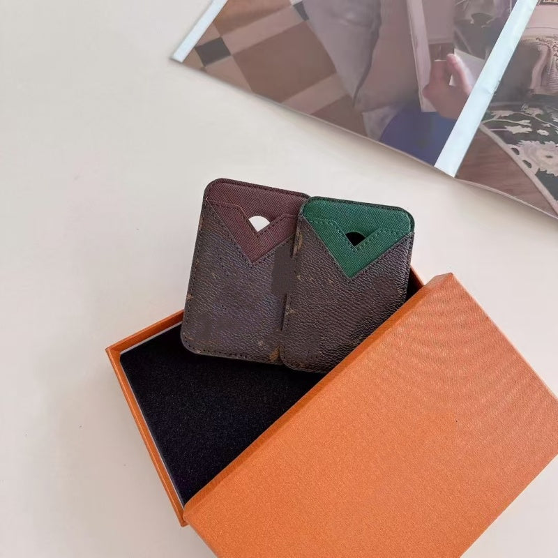 Designer Magnetic Leather Fashion MagSafe Card Holder Phone Case All Fitted Luxury Universal Mini Wallet Work ID Bank Credit Bus Hi Quality Cover Wi