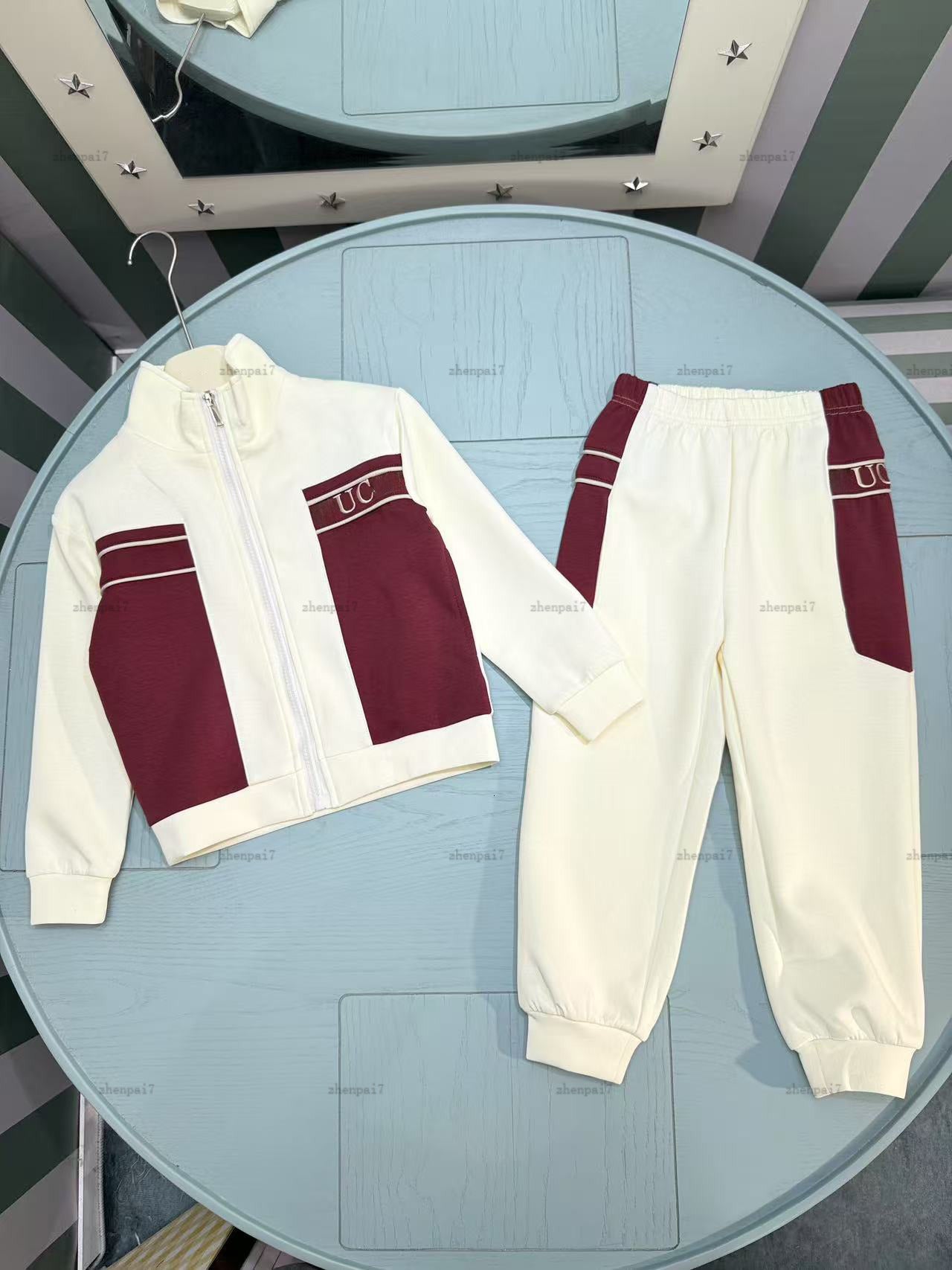 Top baby coat suit autumn Tracksuits boys girls Sports suit kids designer clothes Standing collar jacket and pants A948X26N209