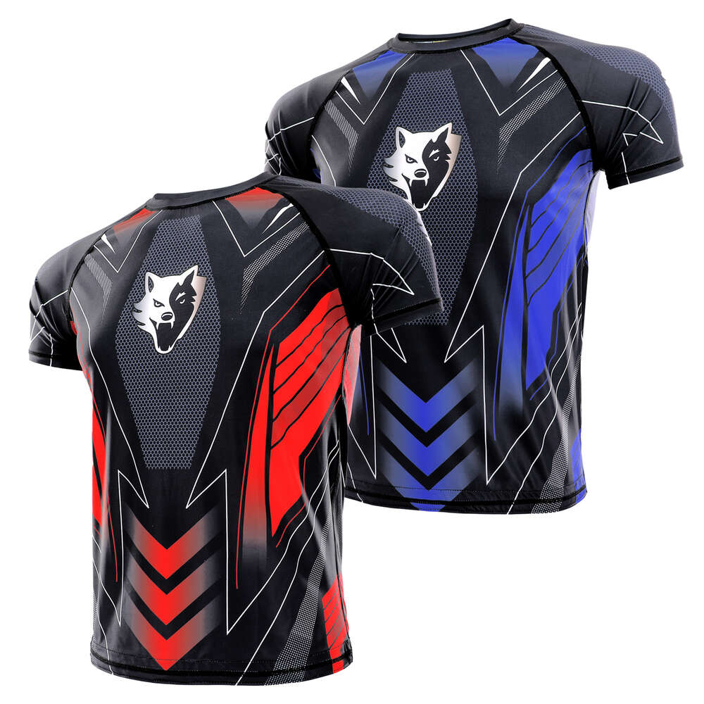 VSZAP Brazilian Jujutsu Fiess MMA Comprehensive Fighting Durable Tight Top Training Short Sleeve Quick Drying T-judo