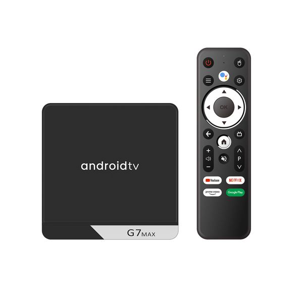 New G7 max Android 11 OS ATV 4+64gb Amlogic S905x4 Chip 1000lan Smart with Voice Remote TV Box