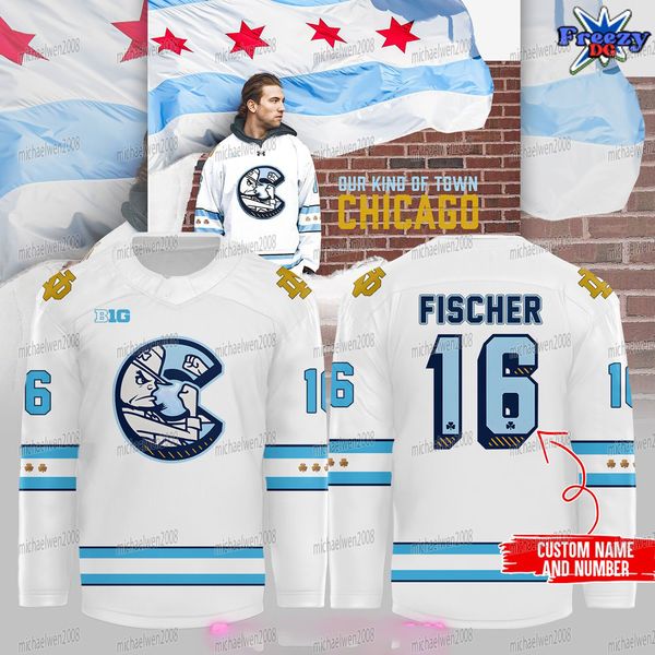 Notre Dame Special Hockey Jersey custom any name any number