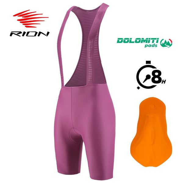 RION Women Cycling Bib Shorts MTB Tights Mountain Bike Jumpsuit Female Braces Bibs Road Bicycle Clothing 8H Dolomiti Pro Summer 240513