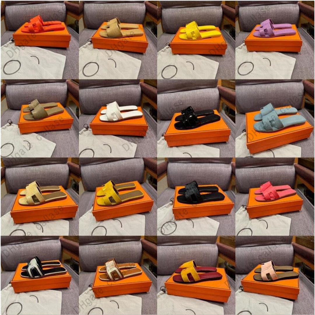 Top Designer Sandals Women Sandale Men Slipper Shoes Fur Flip Flops Summer Casual Beach Sandal Real Leather Top Quality with Box 10a