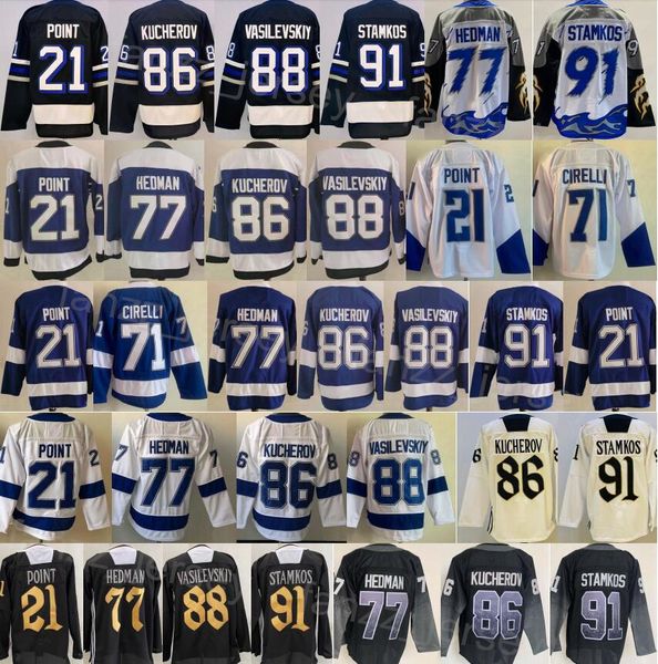 Men 2024 Alternate Hockey 86 Nikita Kucherov Jerseys Reverse Retro 88 Andrei Vasilevskiy 91 Steven Stamkos 21 Brayden Point 77 Victor Hedman
