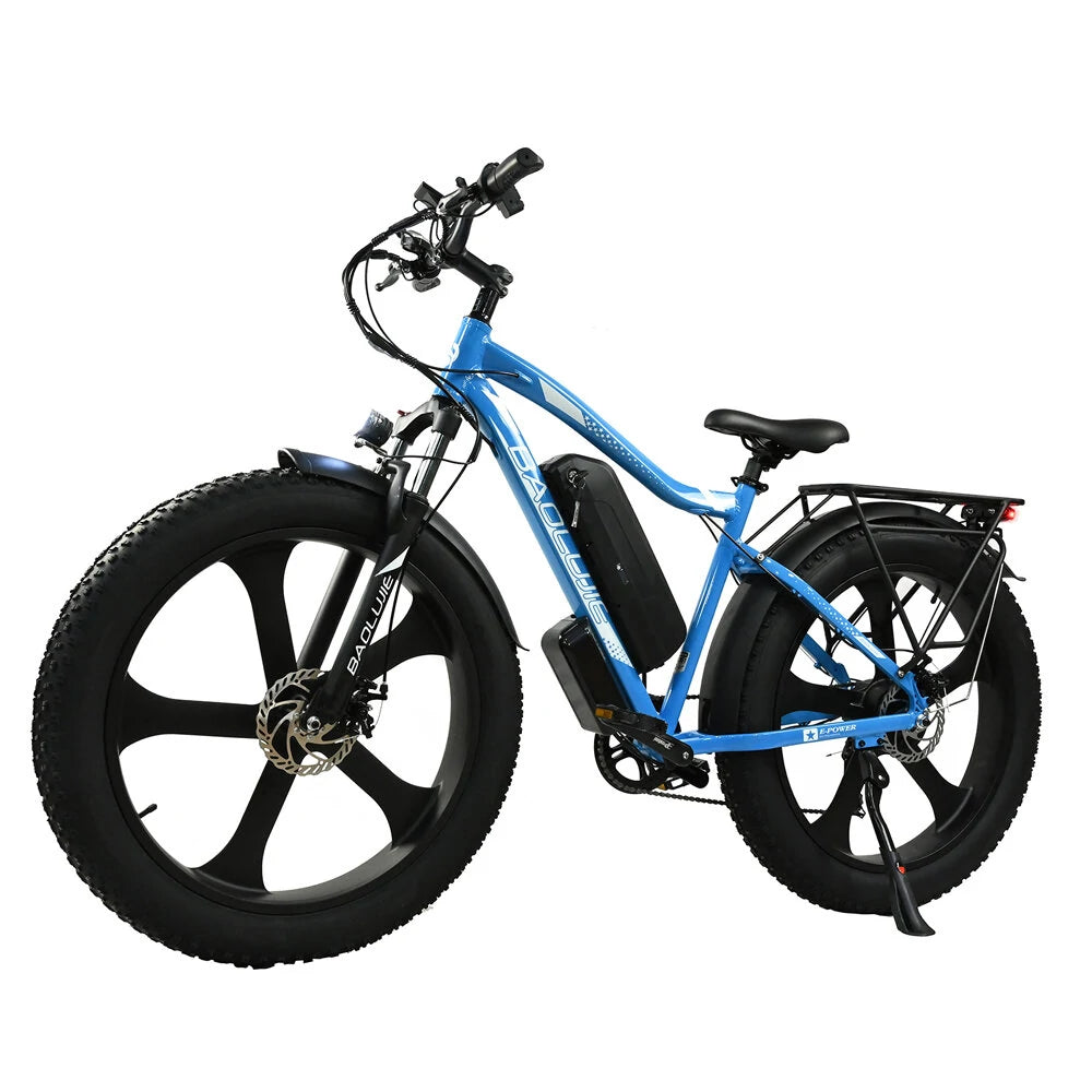 [EU DIRECT] BAOLUJIE DP2620 Electric Bike 48V 13AH Battery 500W Motor Recommended Top Speed 25KM-H 26*4.0inch Tires 40-5