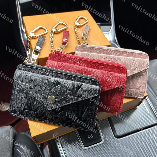 Fashion designer wallets luxury Recto Verso purses high-quality embossed flower letter mens womens credit card holders ladies short money cl