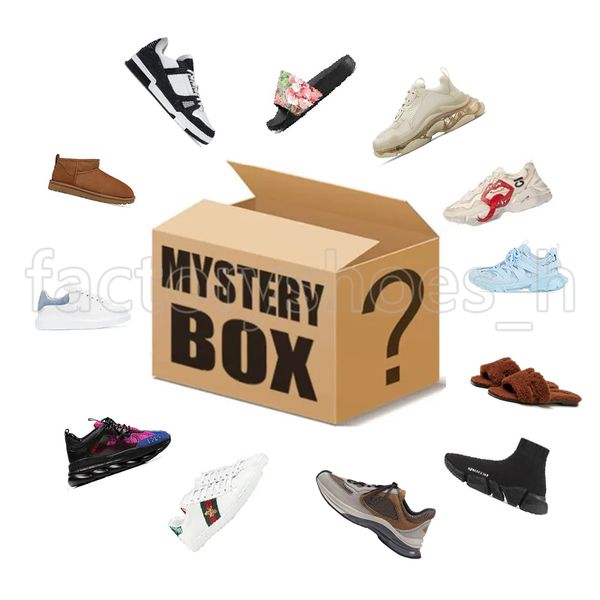 Mystery Box Designer Sneakers Men Shoes Women Trainers Blind Box Luxury Random Style Super Value Surprised Gift Casual Shoes Christmas Prese