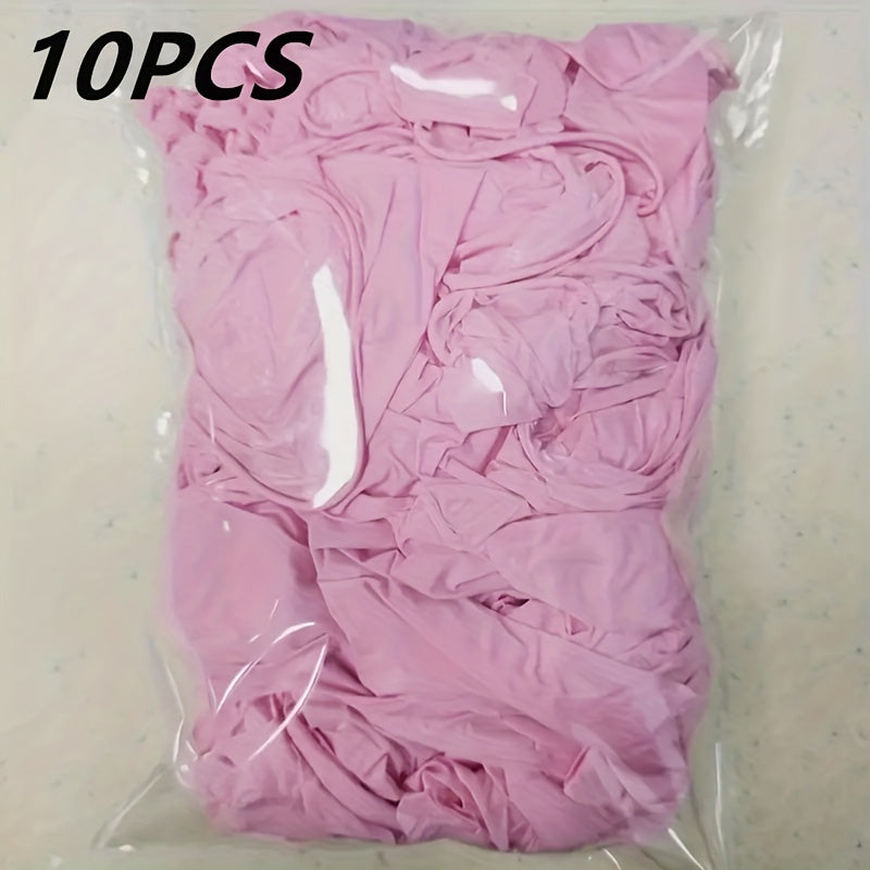 TEMU 10 Disposable Nitrile Gloves, Latex Free, Powder Free Battery Suitable For Household And Kitchen Cleaning