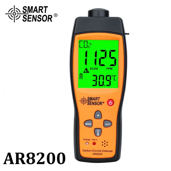Carbon Analyzers Professional Gas Analyzer CO2 Meter Monitor Gas Detector Carbon Dioxide Detector Indoor Air Quality Monitor CO2 Tester AR82
