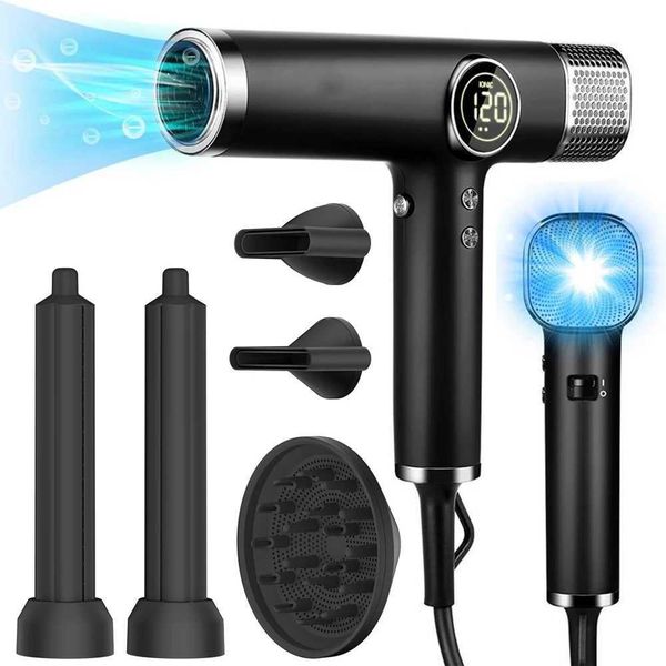 110000RPM Professional Hair Brushless Negative Ions Blow Dryer Super Powerful Wind Lownoise Salon 1600W Electric BlowerXJ241017