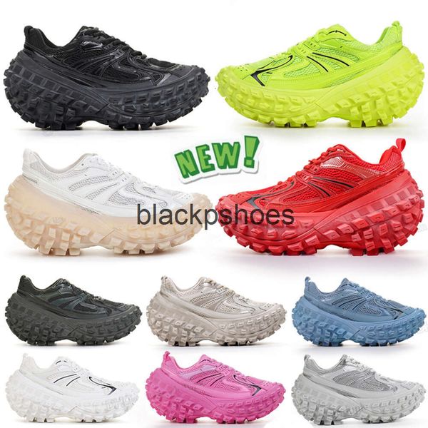 Balencaiiga Balenicass Men Women Casual Sneaker Defender Shoes Platform Tire Sneakers Beige Black Khaki Green Red Blue Thick Sole Dad Traine