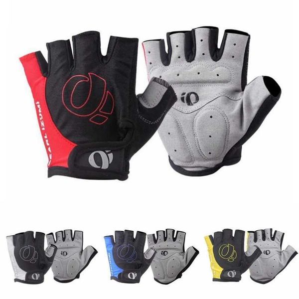Cycling Gloves Gel Half Finger Cycling Gloves Anti-Slip Anti-sweat Anti Shock MTB Road Bike Gloves Bicycle Left-Right Hand Gloves z241204