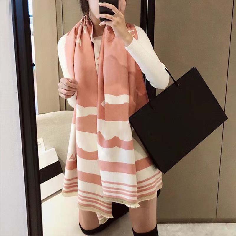 Autumn Scarf Winter Designer Women funny Cashmere Warm Shawl Outdoor Travel Letter Scarves Wraps Casual 175CM