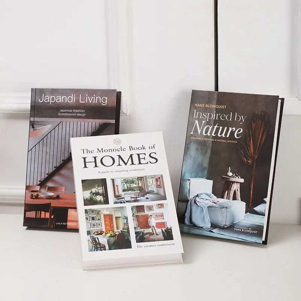 Fashion Home Series Fake Book Colorful Decorative Books Modern Study Room Club Hotel Coffee Table Fake Book Decoration M240903