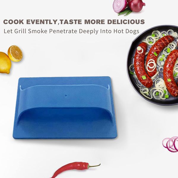 Hot Dog Slicing Cutter Plastic Hotdog Grilling Gadget Portable Ham Cut Pattern Kitchen Gadget Household Outdoor Camping