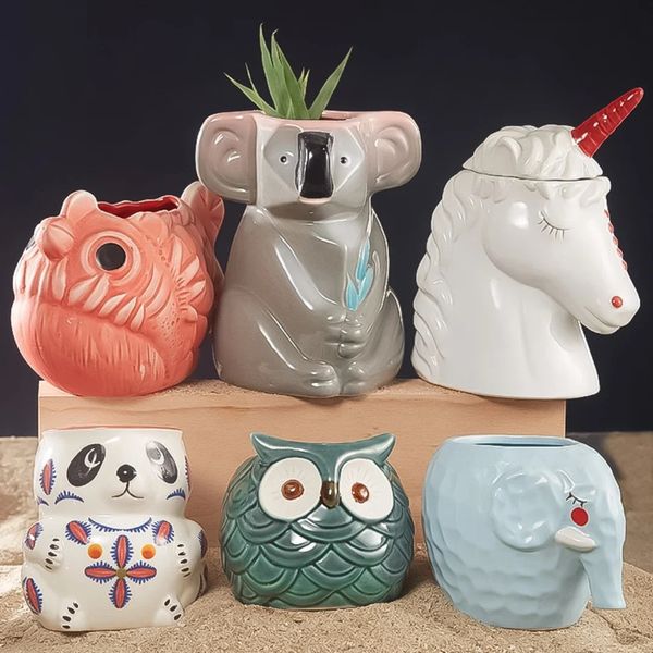 Ceramic Hawaii Tiki Cup Creative Animal Shaped Cocktail Glass Beer Glass Martini Glass Beverage Cup Fun Coffee Cup 240805