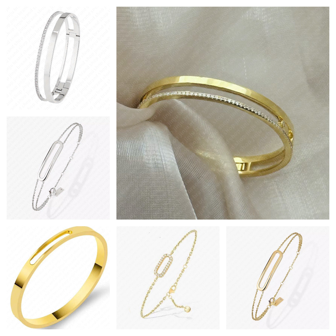 bracelet designer diamond bracelet luxury jewellery designer braclet Slide Stone Minimalist Beach Stainless Steel bracelets braclets for woman brand