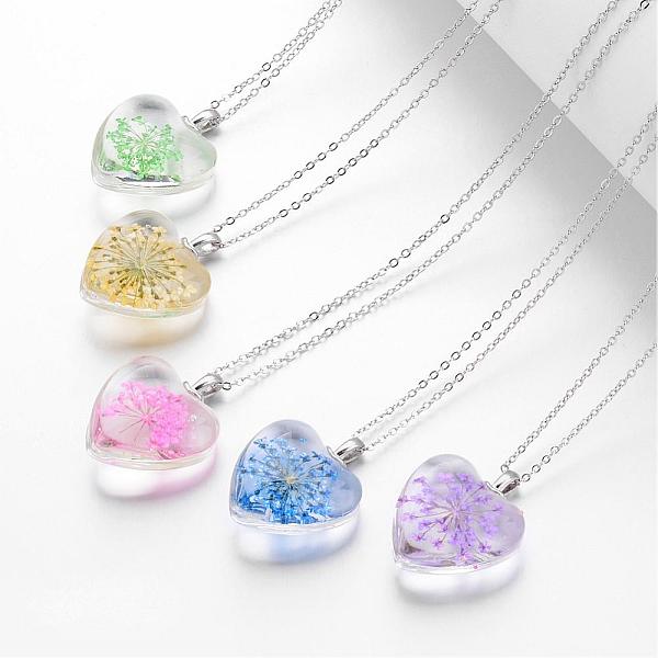 Collares colgantes de cristal