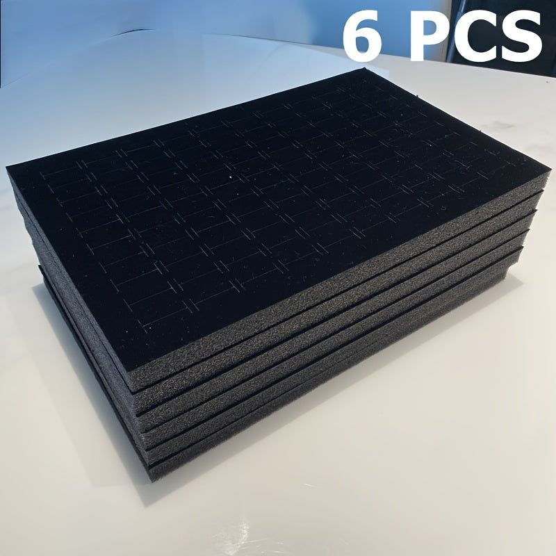 TEMU -slot Ring Organizer, Rectangular Desktop Jewelry Storage Display Insert For Rings, Jewelry Ring Storage, Display Insert,