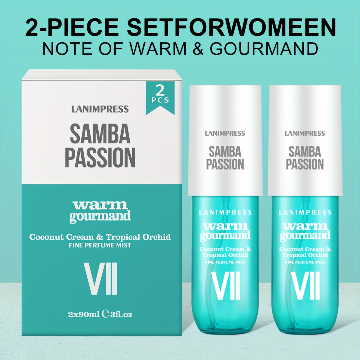 TEMU 2 Pcs Perfume Body Sprays - , Long-, Warm Scent For Women, Perfect Gifts For Romantic Dates, Use And