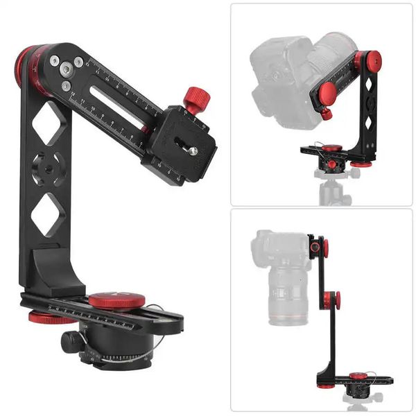 720° Panoramic Ball Head with 1-4in Screw Non-Slip Rubber Pad Quick Release Plate for Digital DSLR Camera 241225