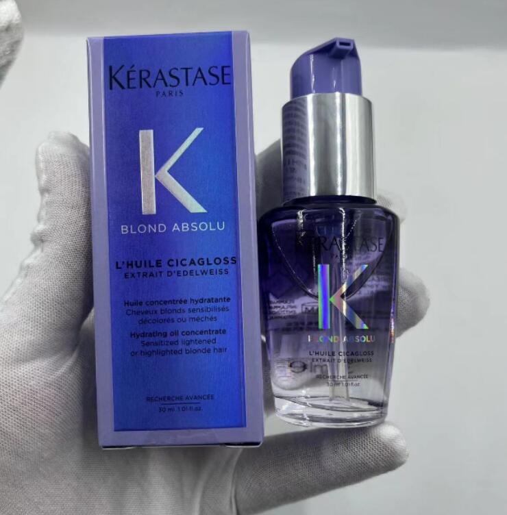 KERASTASE Hair Care Repair oil 30ml ELIXIR ULTIME CHRONOLOGISTE BLOND ABSOLU Moisturizing and Smooth hair Essential Oil