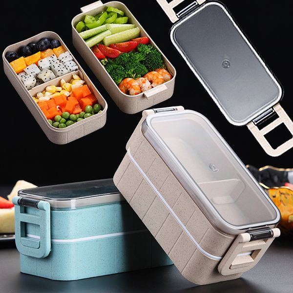 Lunch Boxes lunch box for kids bento picnic tableware Plastic storage container Packed es thermal es food 230320