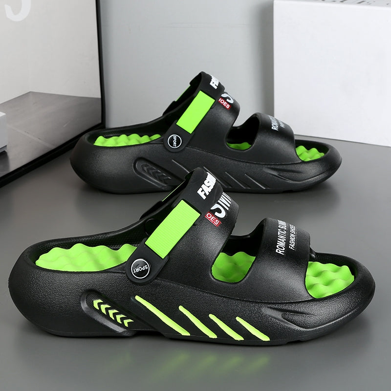 2024 Summer Men&#039;s Massage Slippers Outdoor Sandals Beach Comfortable Soft Slides Indoor Casual Shoes Men Sandals Big Size 47 48