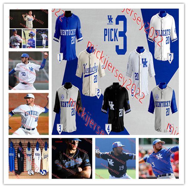 Hunter Gilliam 2023 Black Kentucky Wildcats Baseball Jersey Jackson Devin Burkes Gray 4 Emilien Pitre 12 Grant Smith Ryan Waldschmidt Kentuc