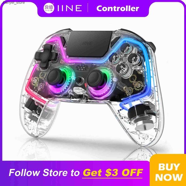 Game Controllers Joysticks IINE Bastet Wireless Controller Compatible with 4-Switch-PC-Android-IOS Hall Effect Joystick Trigger With Touch P