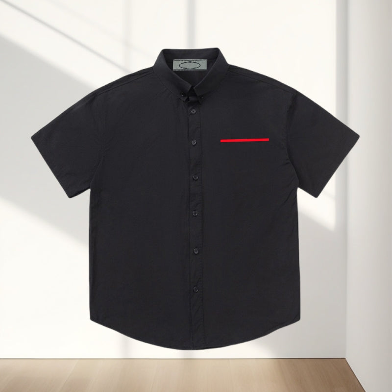 Luxury Designers Mens Casual Shirts Men Dress Shirts Business shirt top quality Fashion silk bowling Summer Letter Shirt Male woman Slim fit short s