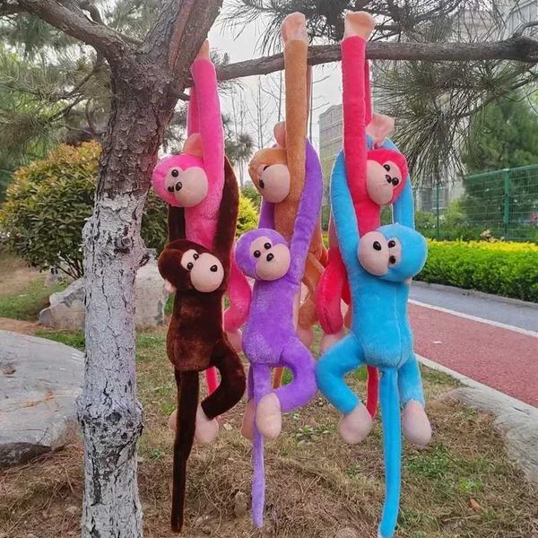 New Color Long Arm Monkey Plush Stuffed Doll Kids Cute Animal Plush Toys Creative Curtain Doll Hanging Monkey Decorative GiftsXJ250109