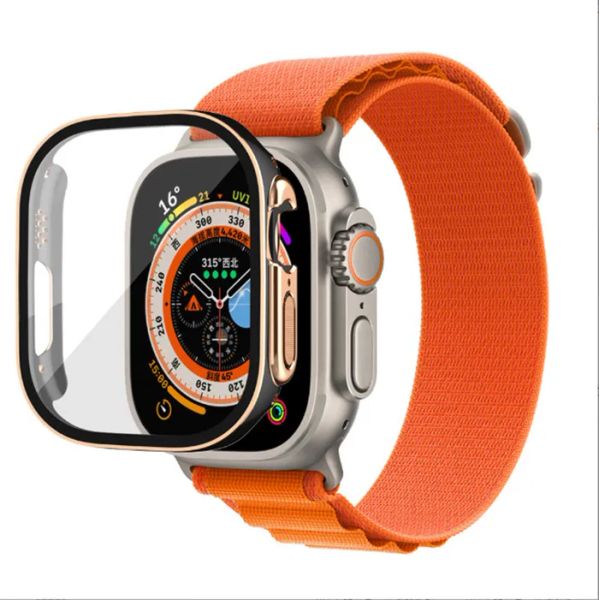 49mm size smartwatch For Apple watch Ultra 2 Series 9 iWatch marine strap smart watch sport watch wireless charging strap box Protective cov