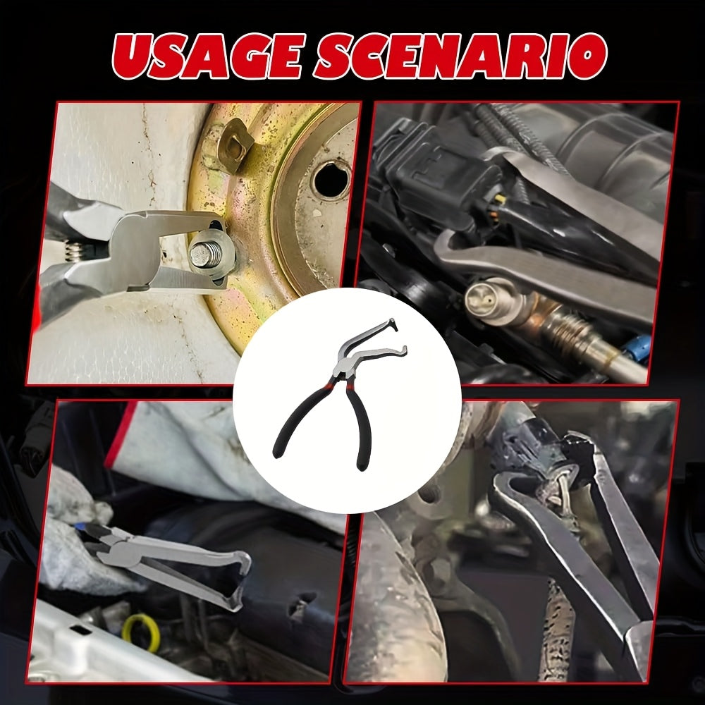 TEMU 60°bending Auto Electrical Disconnect Pliers, 8 Inch Automotive Electrical Connector Pliers For Cars, Universal Plug And Fuel Line Disconnect