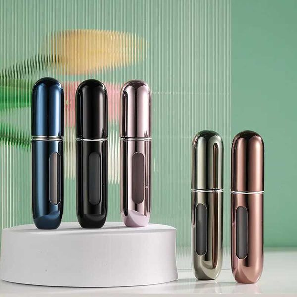 5ml Perfume Atomizer Portable Liquid Container For Cosmetics Traveling Mini Aluminum Spray Alcochol Empty Refillable Bottle