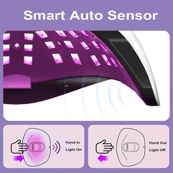 Nail Dryers 300W UV LED nail drying lamp Professional UV nail lamp for nail processing 72 bead fast curing gel drying lamp G240529OWI6