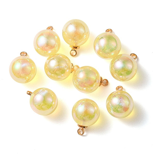 10pcs pendentifs acryliques de placage uv