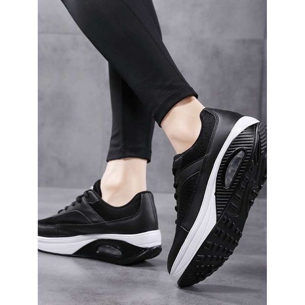 New For Fashion Breathable Soft Comfortable Sneakers Mesh Fabric Lace Up Women Shoes Female Footwear dhshoess