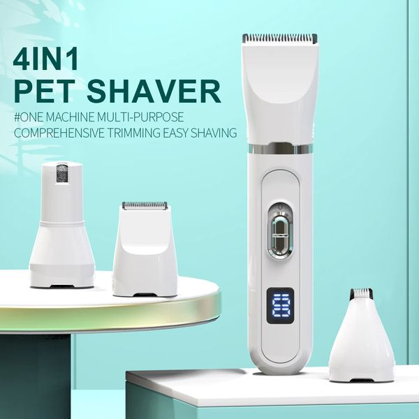 Dog Hair Clippers Grooming Electrical Grooming Trimmer for Cats Rabbits Puppies Rechargeable Shaver Low Decibel Animals Haircut