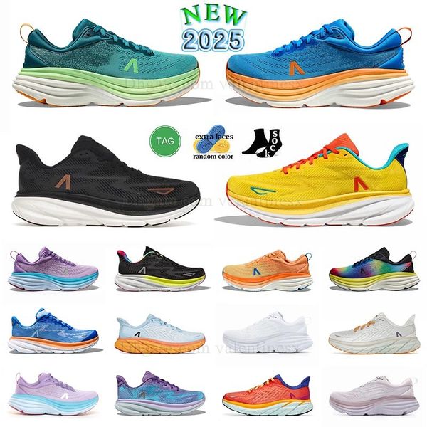 Designer Clifton 9 Running Shoes Free People Bondi 8 Treinadores One One Triple Black Vanilla Astral feminino Deep Lagoon Ocean Névo