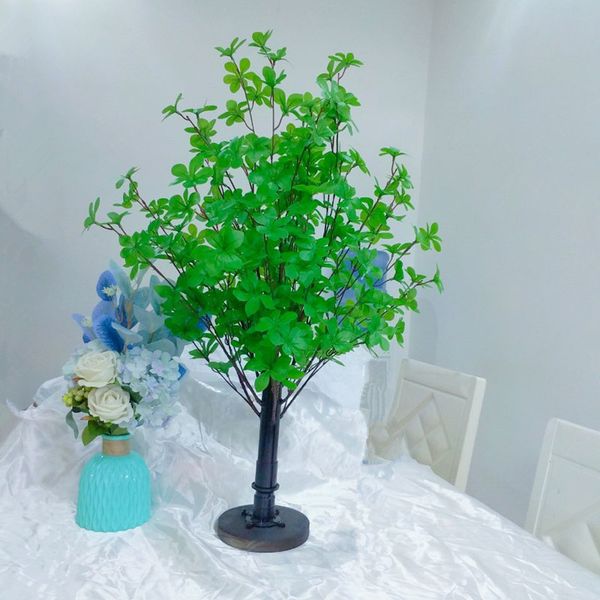 1PCS Artificial Green Wishing Tree Landscaping Plant Potting For Home Table Ornament Holiday Party Wedding DIY Decoration