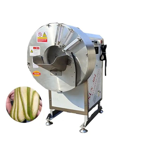 Stainless Steel French Fries And Potato Chip Cutting Machine High Speed Centrifugal Ginger Cucumber Shredder