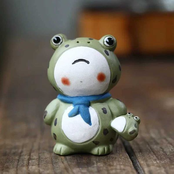 Purple Clay Tea Pet Selling Baby Frog Ornaments Handmade Creative Golden Toad Tea Set Accessories Table Tea PlayXJ240814