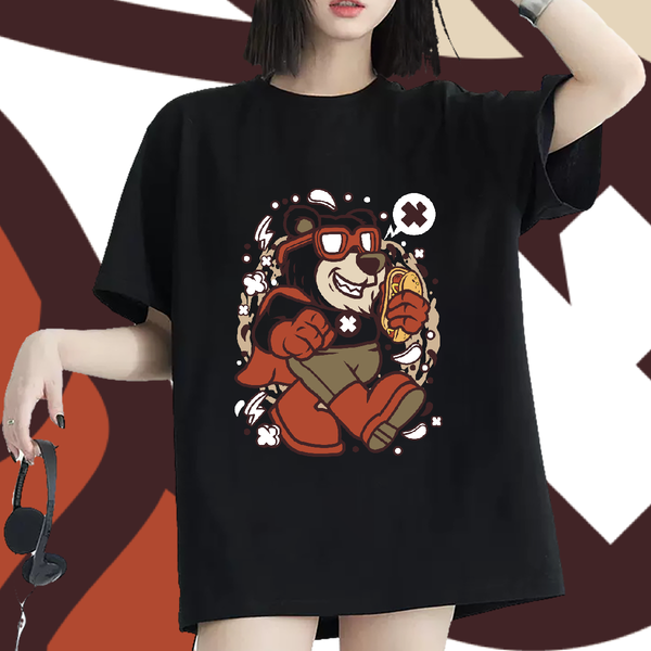 Stylist T Shirt For Woman Crew Neck Cotton Custom Cartoon Clothings Daily Outfit Popular Lady T shirt