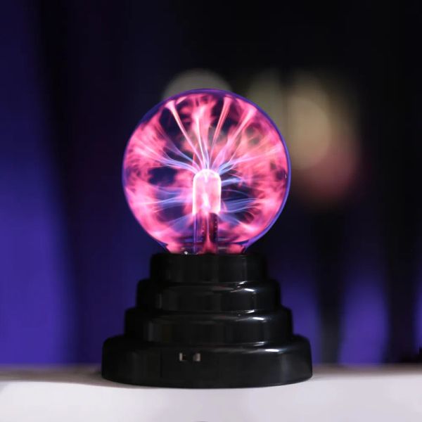 3-4-5-6-8 Inch Novelty Magic Plasma Ball Lamps AC 220V Touch Sensitive Atmosphere Night Light Desk Decor Lamps Birthday Kid Gift
